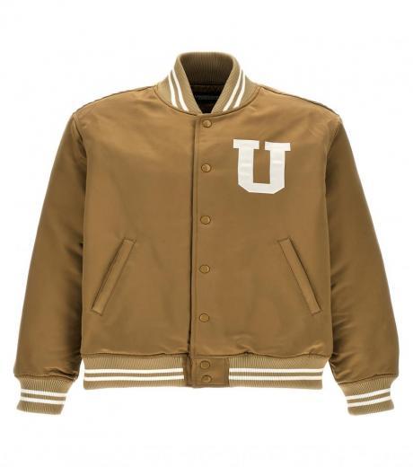 beige bomber jacket