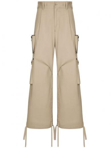 beige cargo pocket trousers