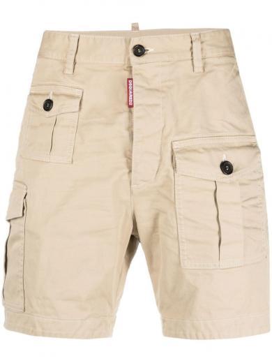 beige cargo shorts