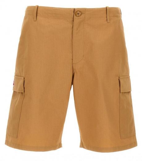 beige cargo workwear shorts