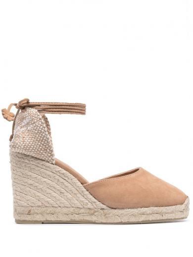 beige carina wedges