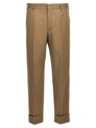 beige carrot pants