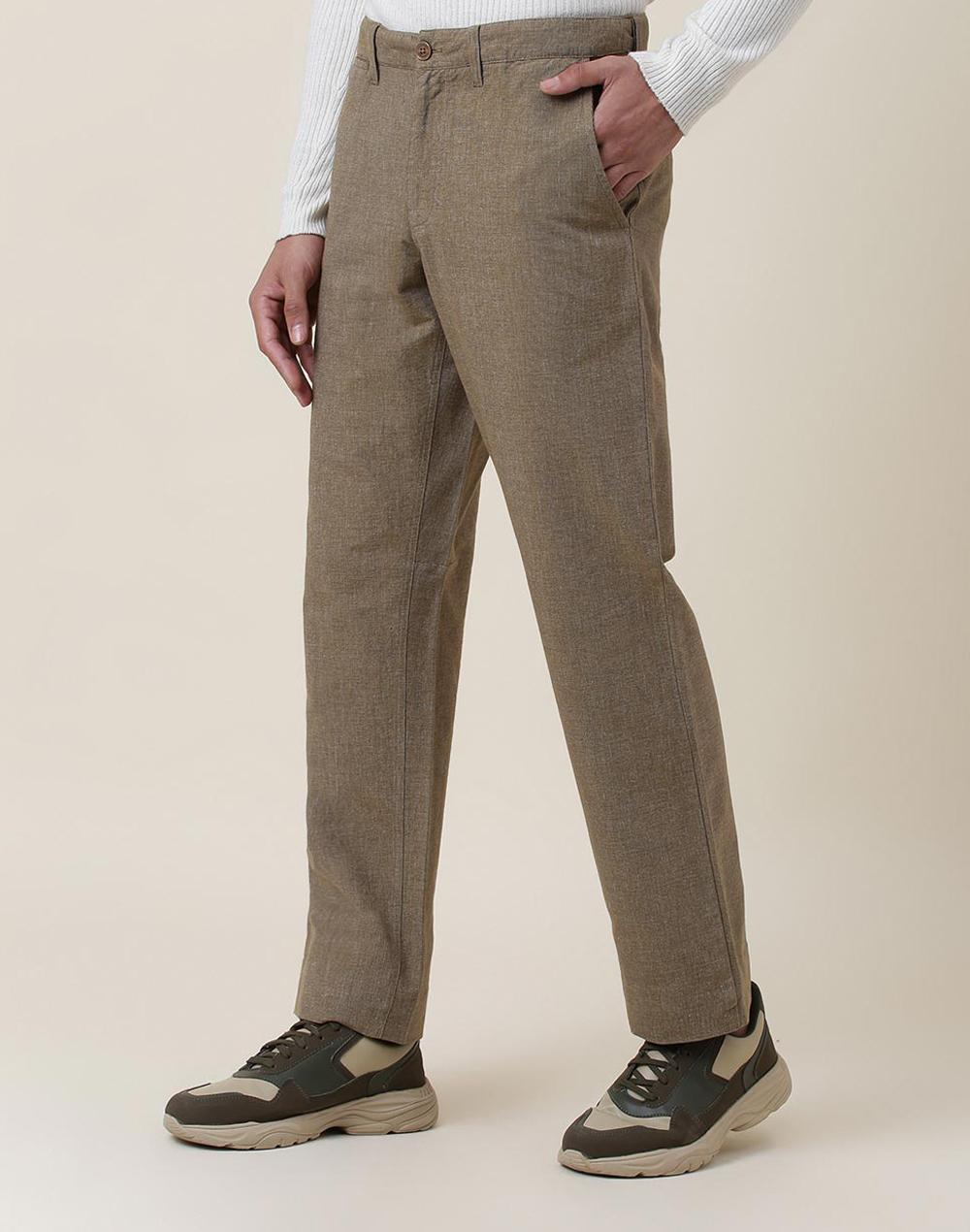 beige cotton pants