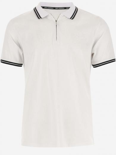 beige cotton polo