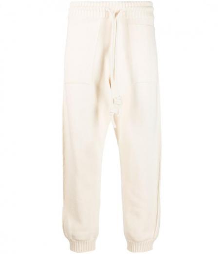 beige cotton sweatpants