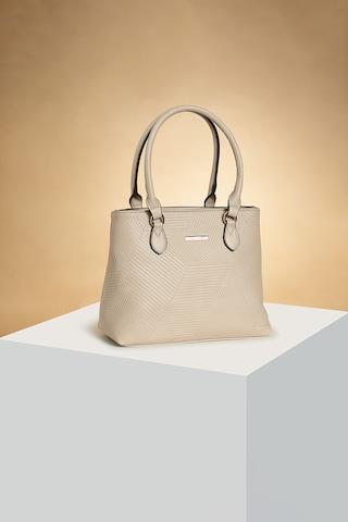 beige debossed casual pu women mini bag