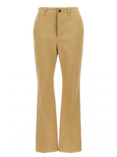 beige drill pants