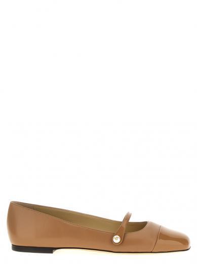 beige elisa ballet flats