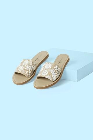 beige flat sandals