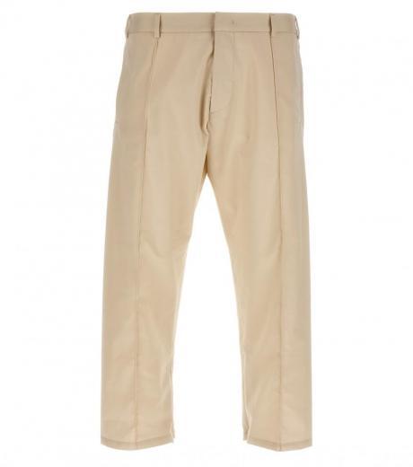 beige front pleats  pants