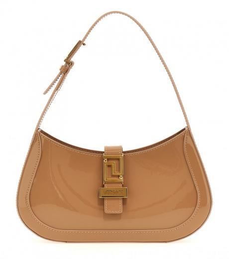 beige greca goddess small shoulder bag