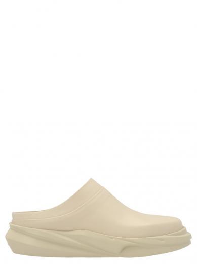 beige mono sabots mule