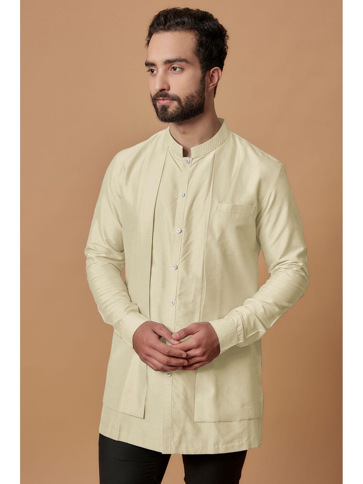 beige nakul shirt kurta