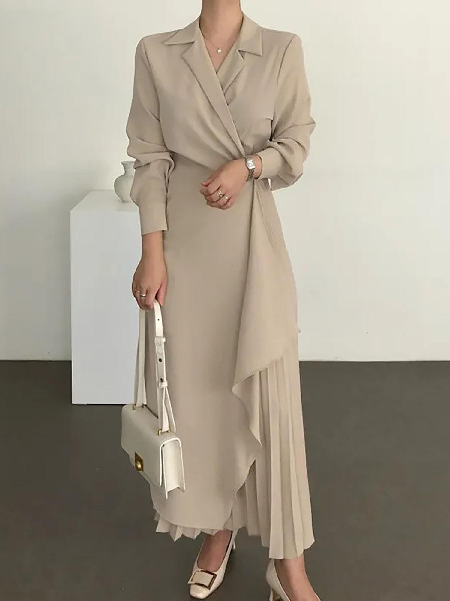 beige reya maxi dress