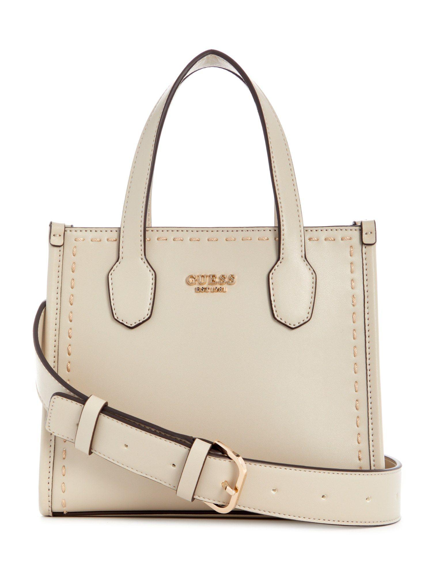 beige silvana 2 comp mini tote bag