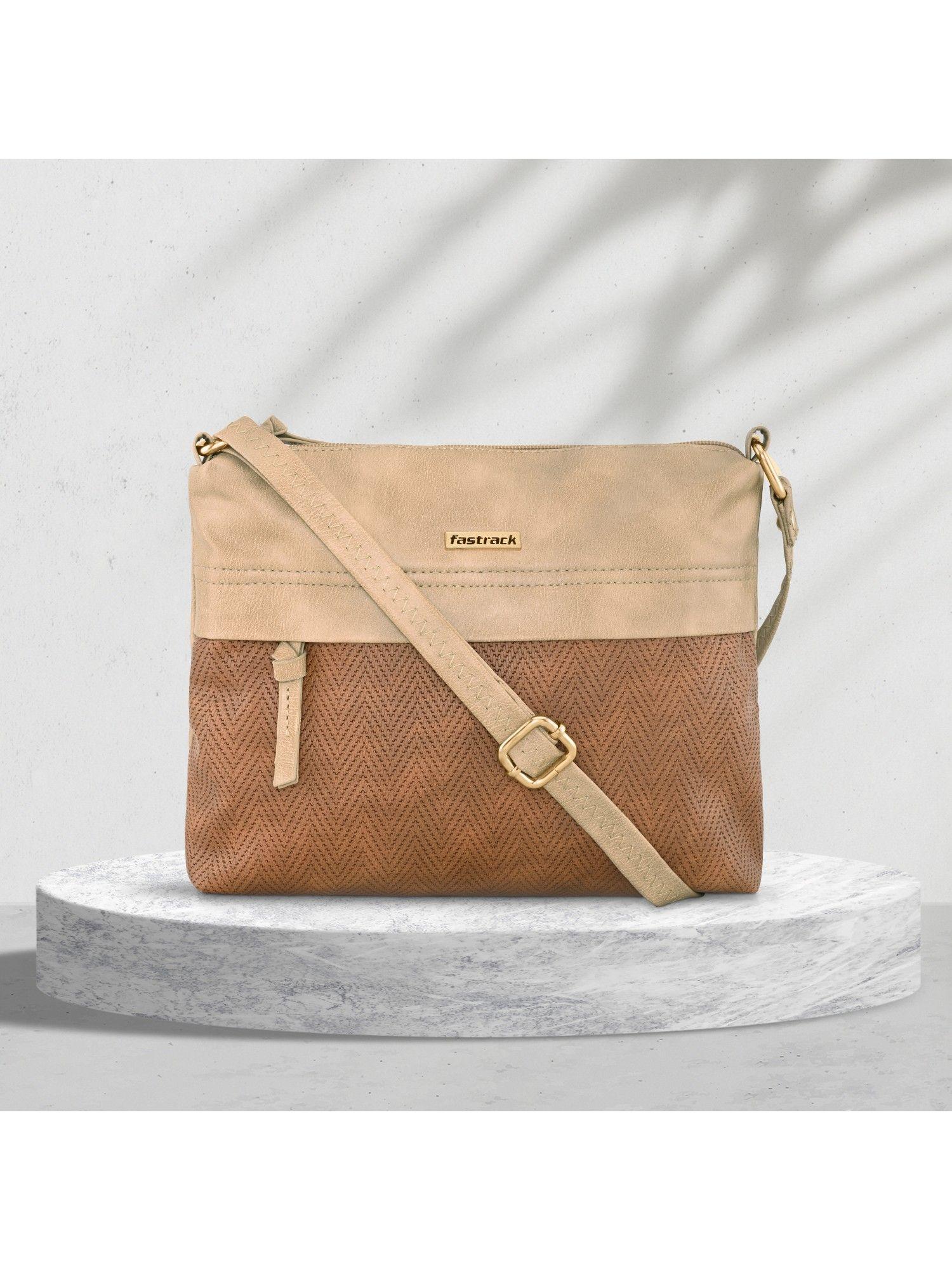 beige sling bag for women