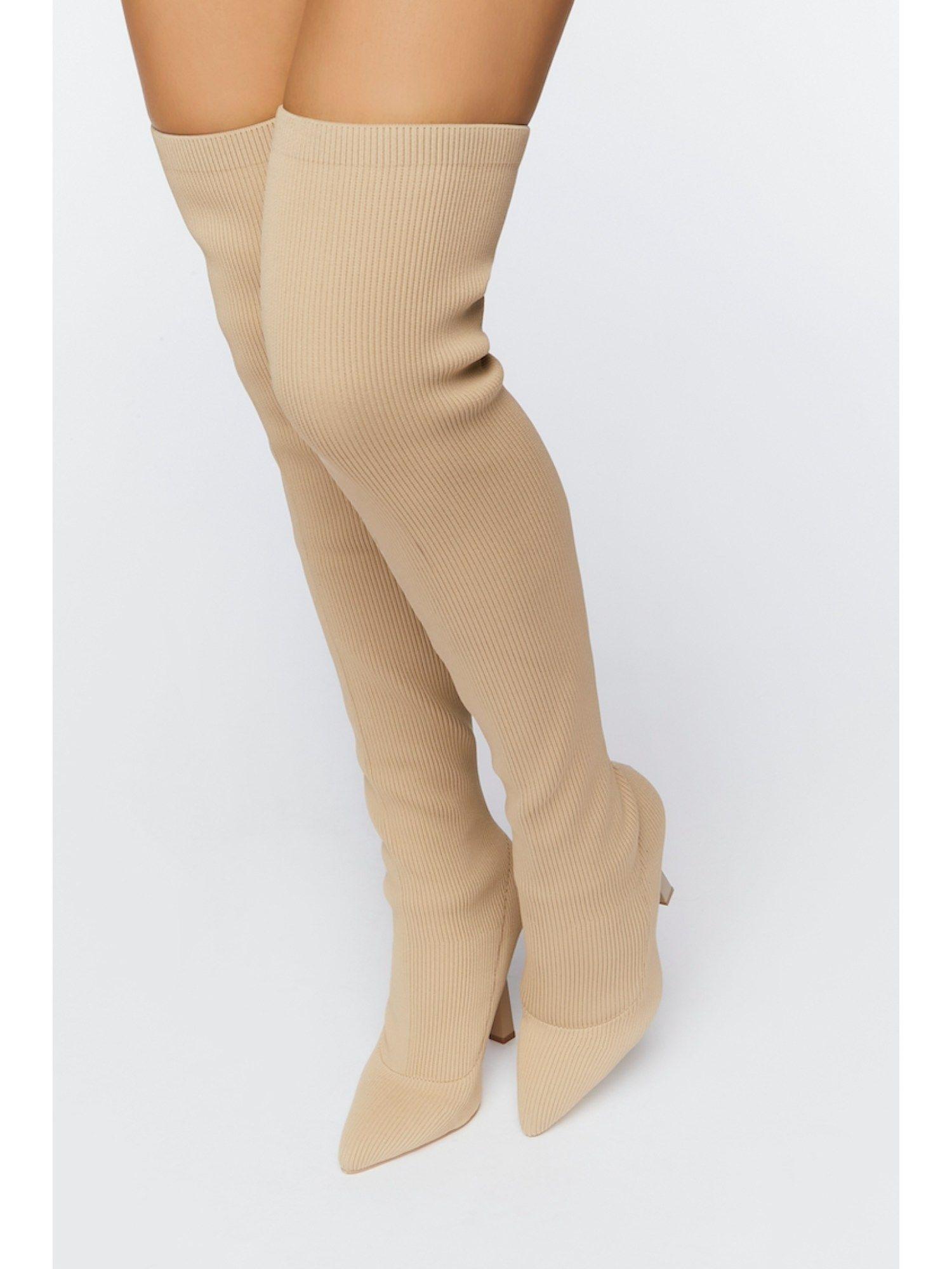 beige solid casual boots