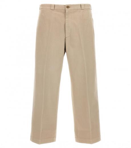 beige straight leg pants