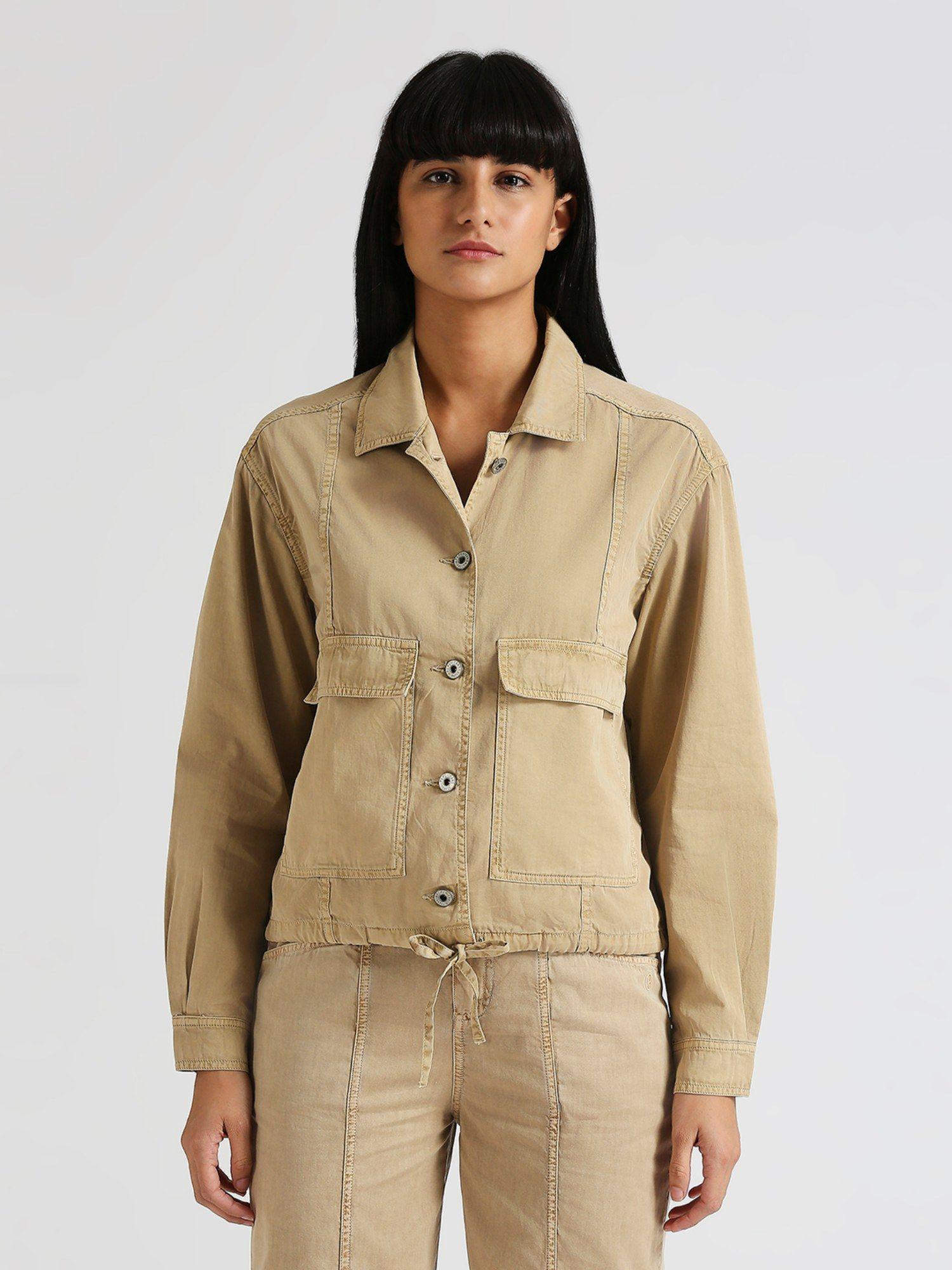 beige tessie english rose shacket