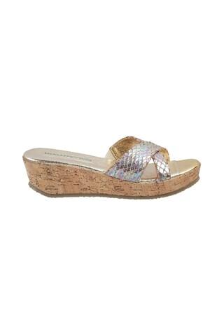 beige textured casual women sandal