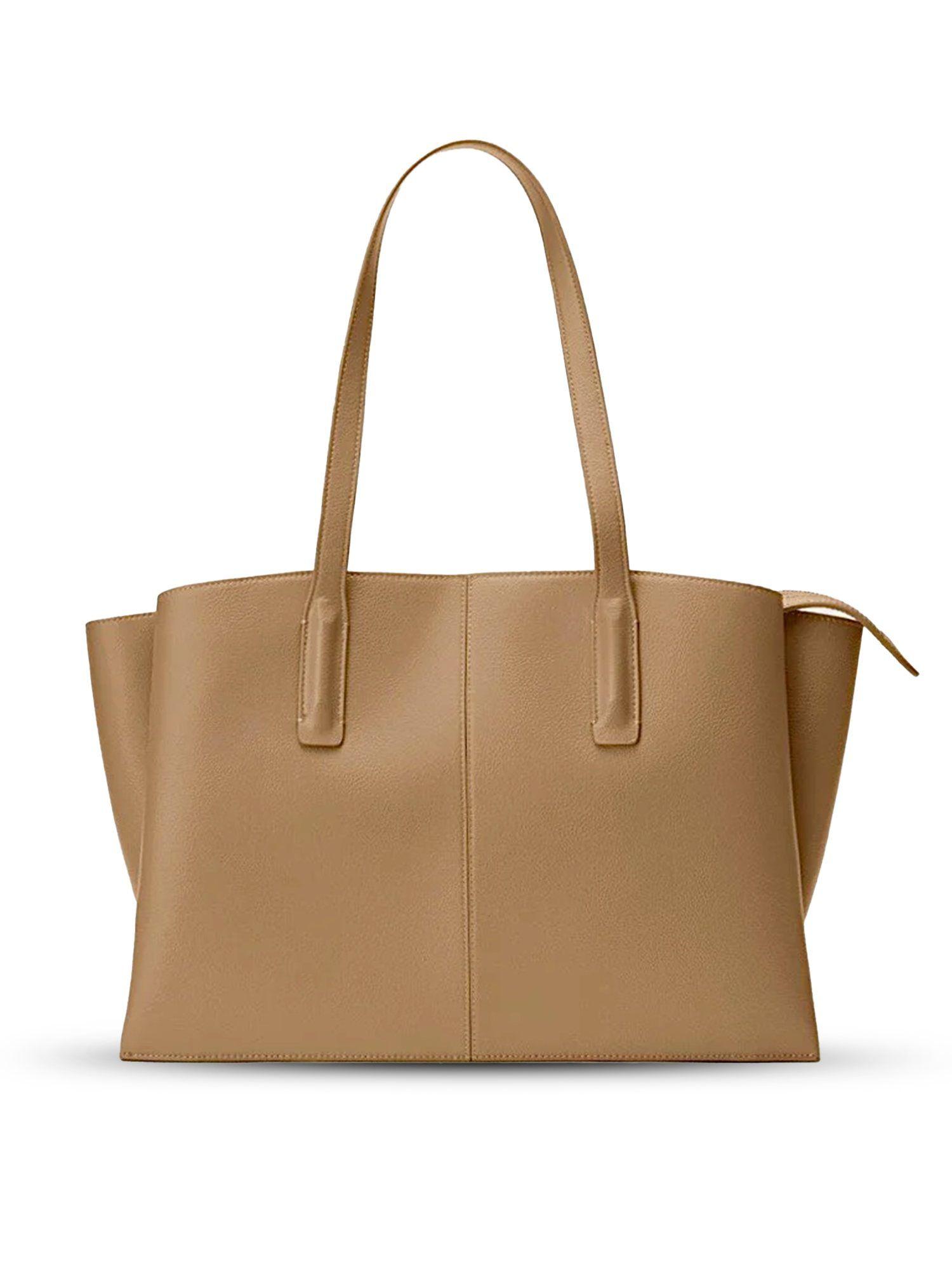 beige tote cappuccino for women