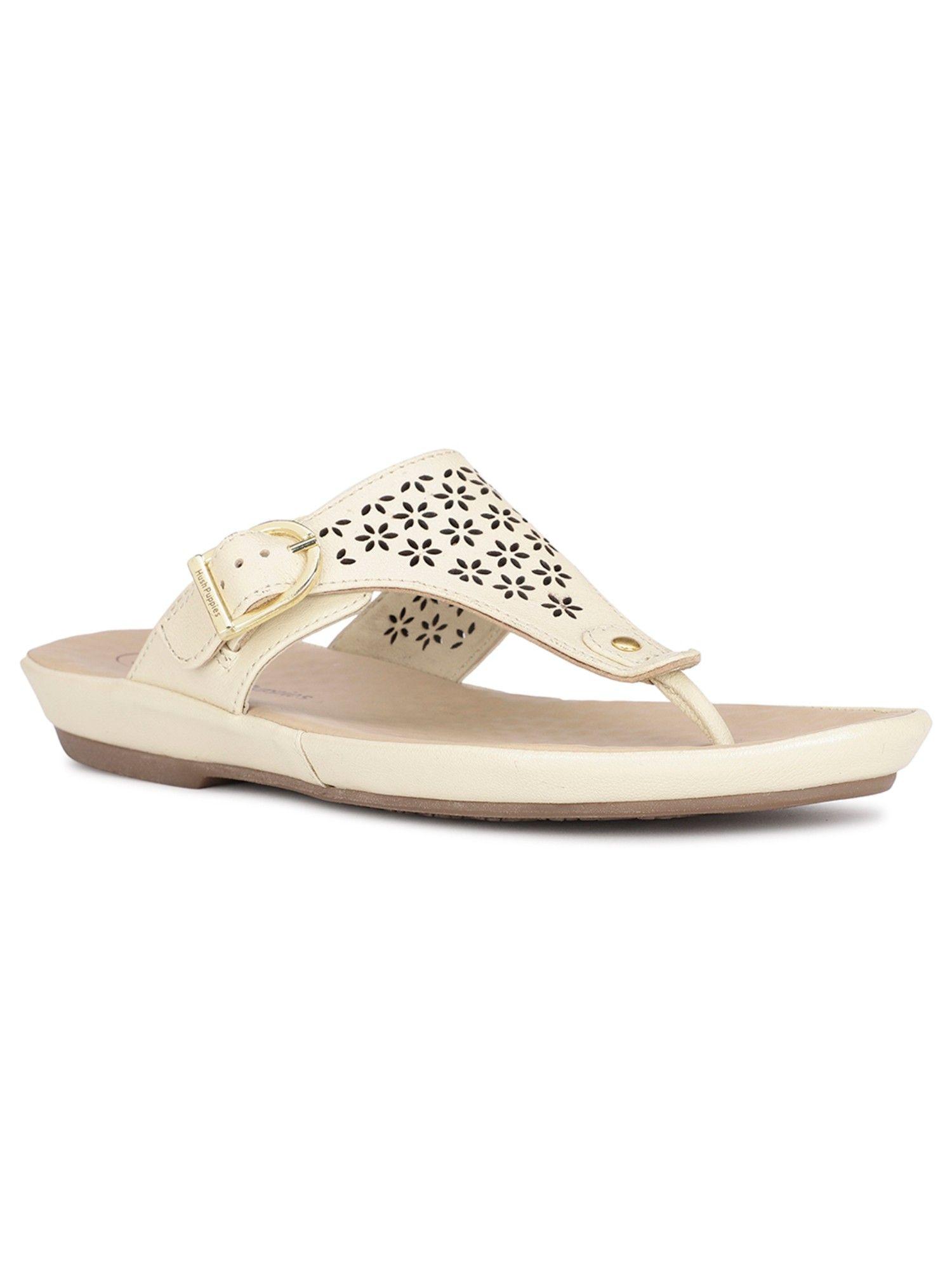 beige women slip-on sandals