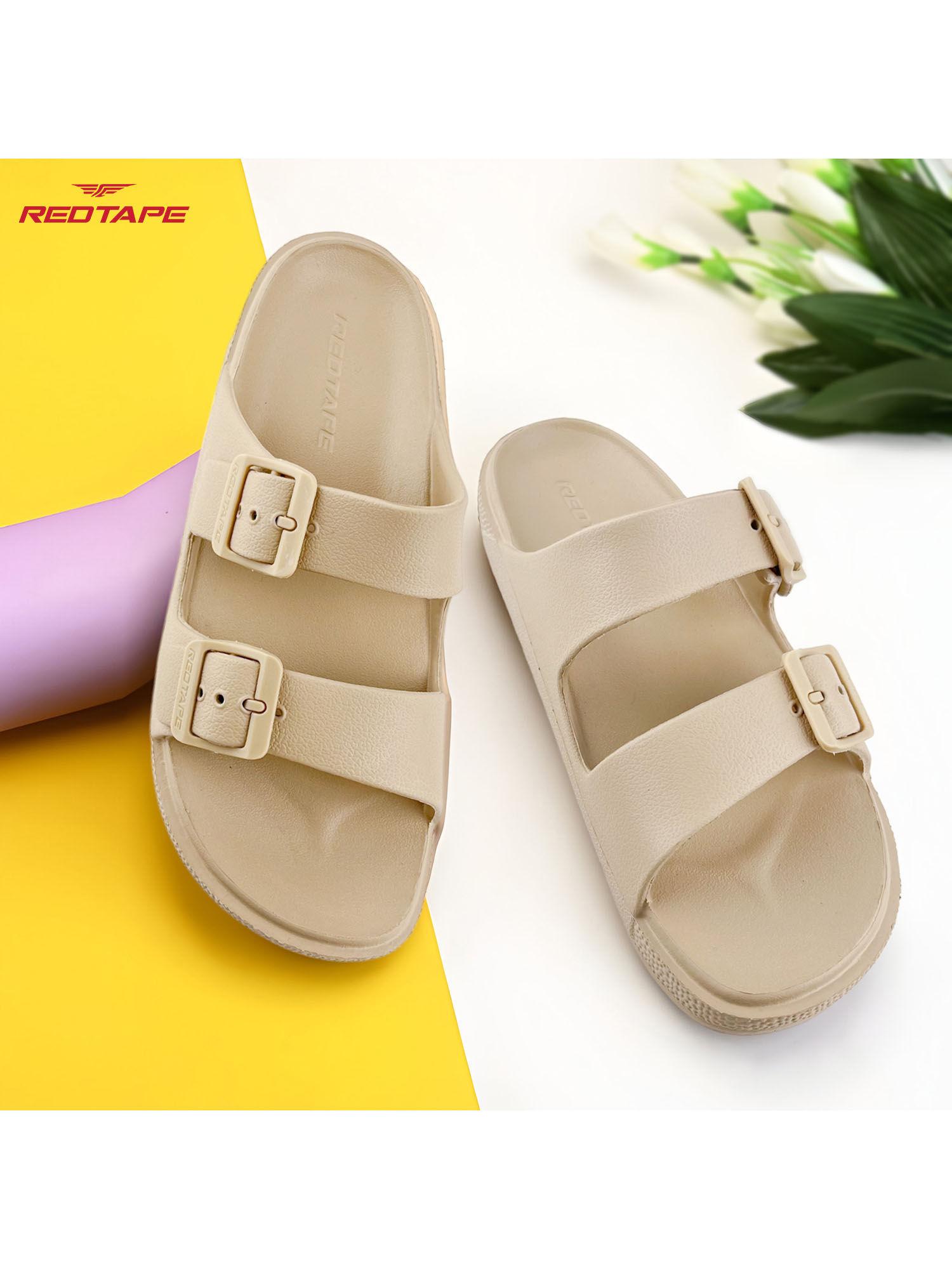 beige wovens eva comfort sandals