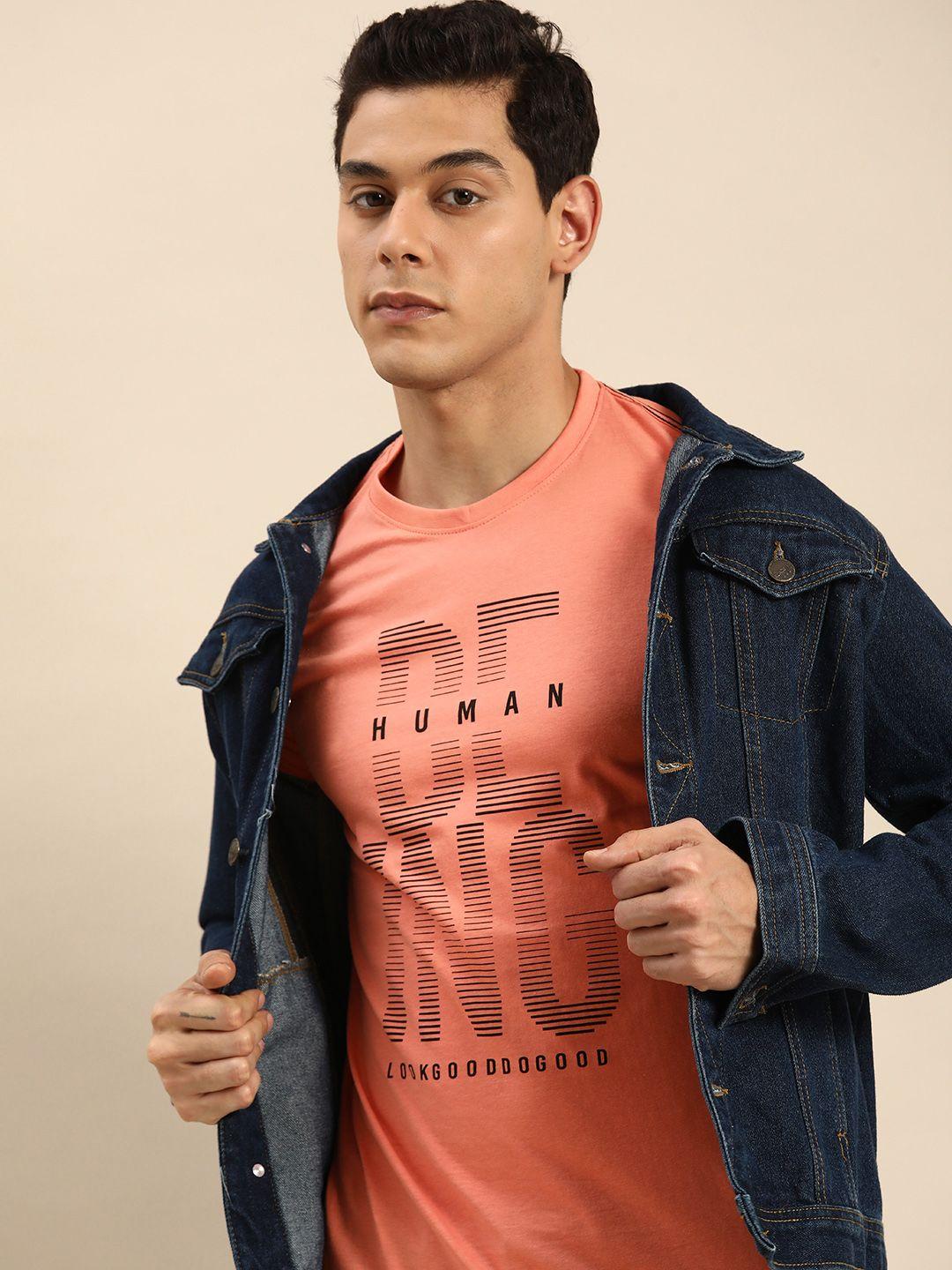 being-human-men-coral-pink-graphic-printed-pure-cotton-casual-t-shirt