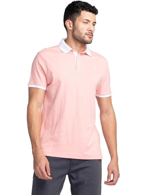 being human pink regular fit polo t-shirt