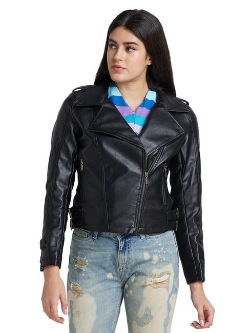 being human black biker jacket