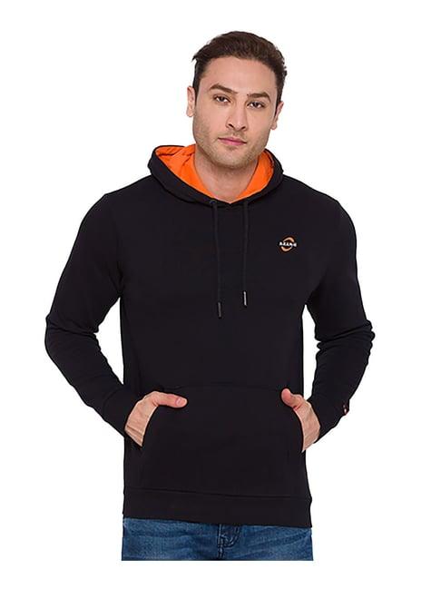 being human black regular fit hooded sweatshirt