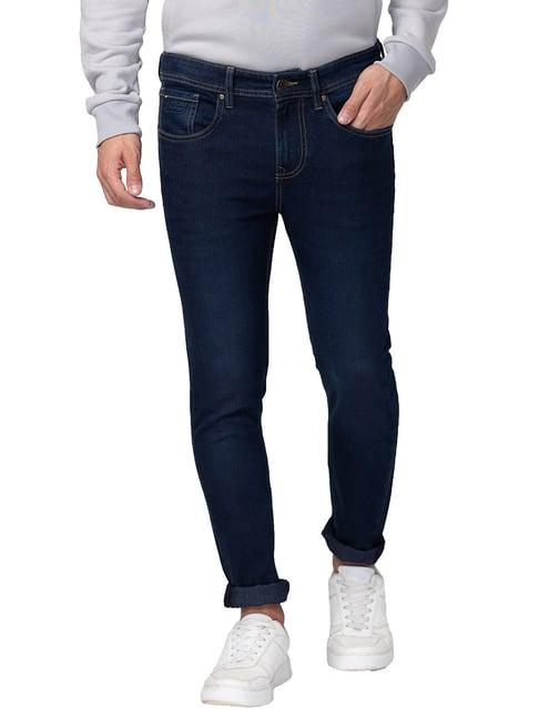 being human blue skinny fit lightly washed jeans