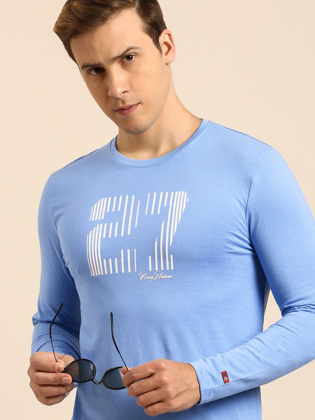 being human brand logo printed pure cotton t-shirt