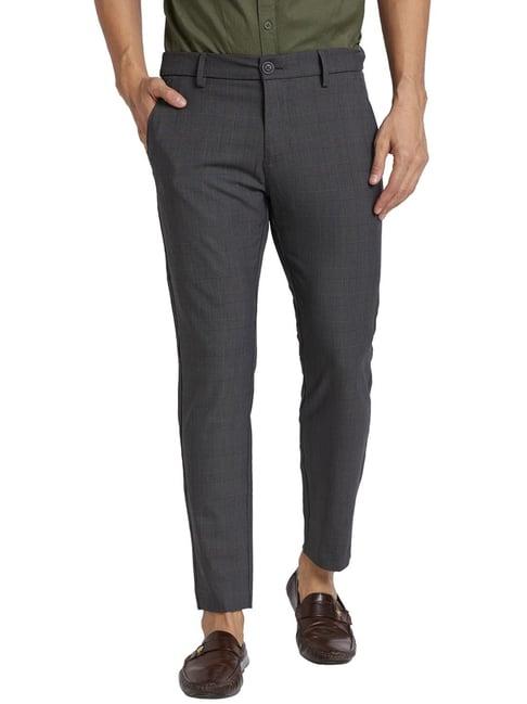 being human charcoal black slim fit chinos