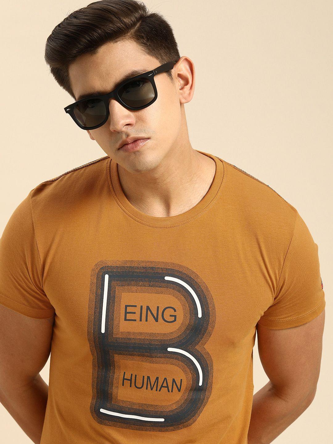 being human clothing men brand logo printed pure cotton t-shirt