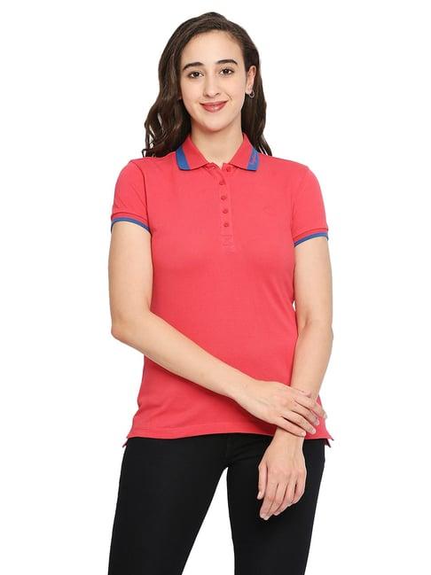 being human coral polo t-shirt