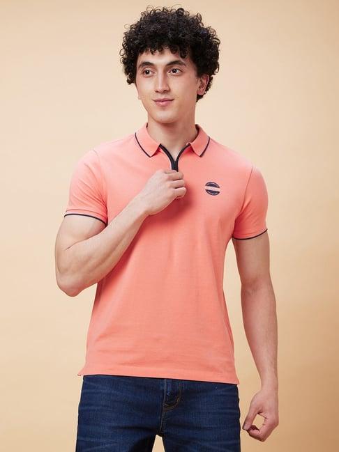 being human coral regular fit polo t-shirt