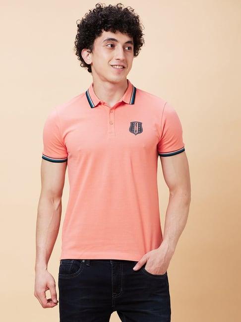 being human coral regular fit polo t-shirt