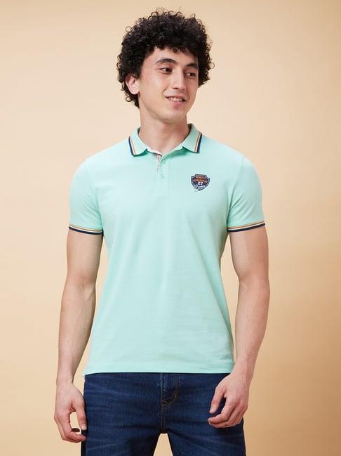 being human green regular fit polo t-shirt