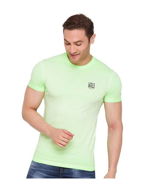 being human green solid cotton t-shirt