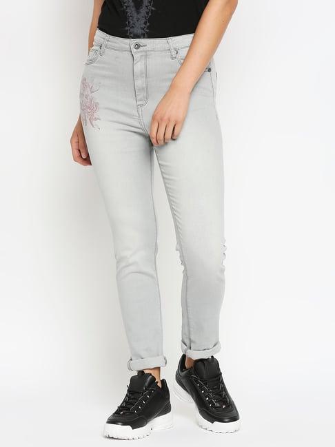 being human grey lightly washed jeans