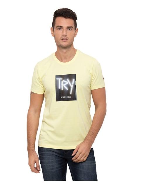 being human lemon printed t-shirt