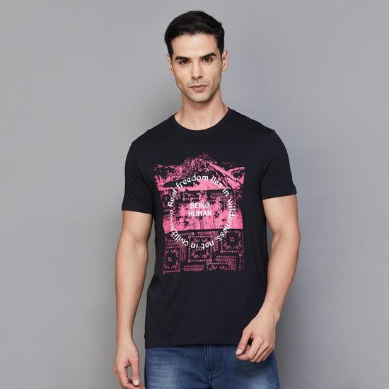 being human men graphic print regular fit t-shirt