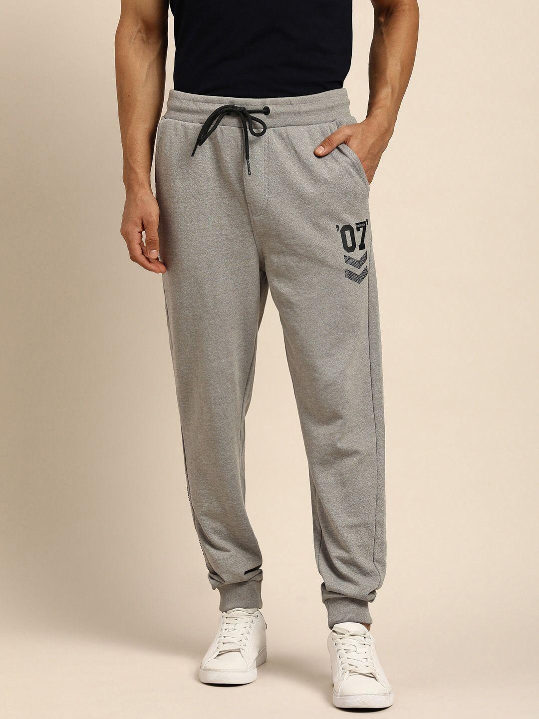 being human men grey solid joggers