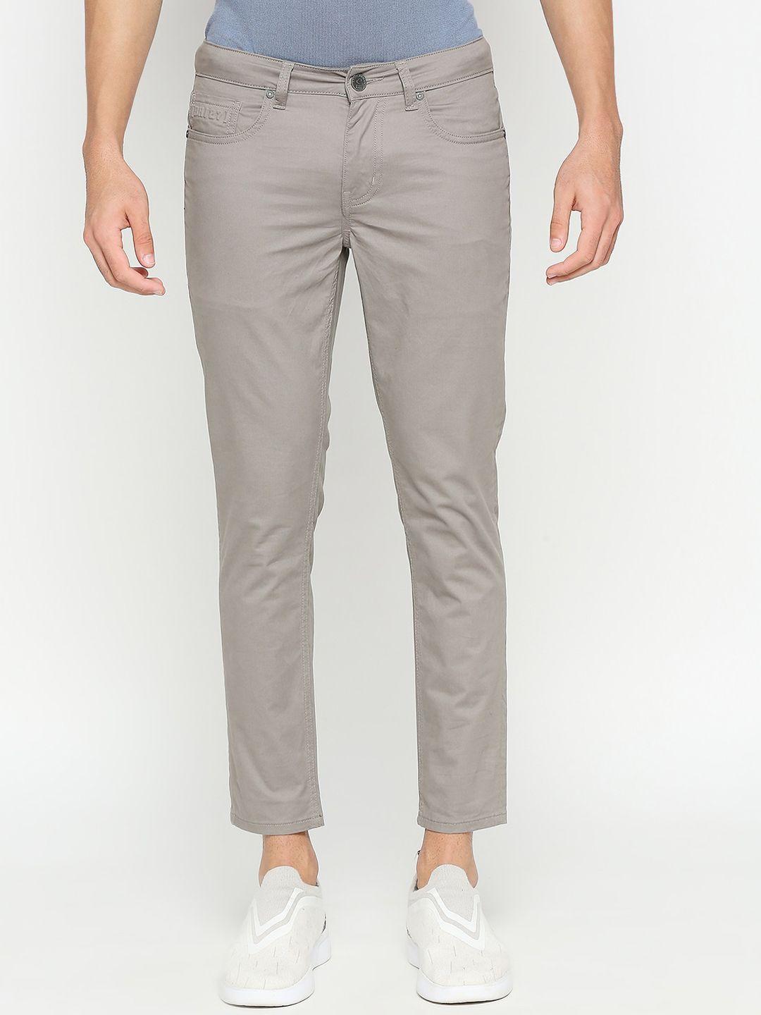 being human men mid-rise regular fit cotton chinos trousers