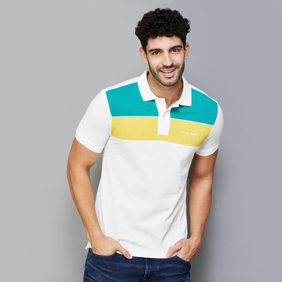 being human men striped polo t-shirt