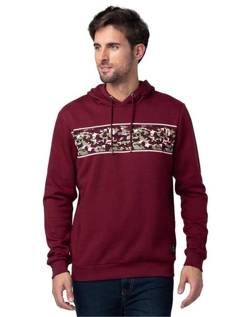 being human mens hoody-wine