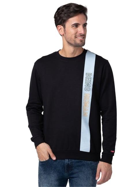 being human mens sweatshirt-black