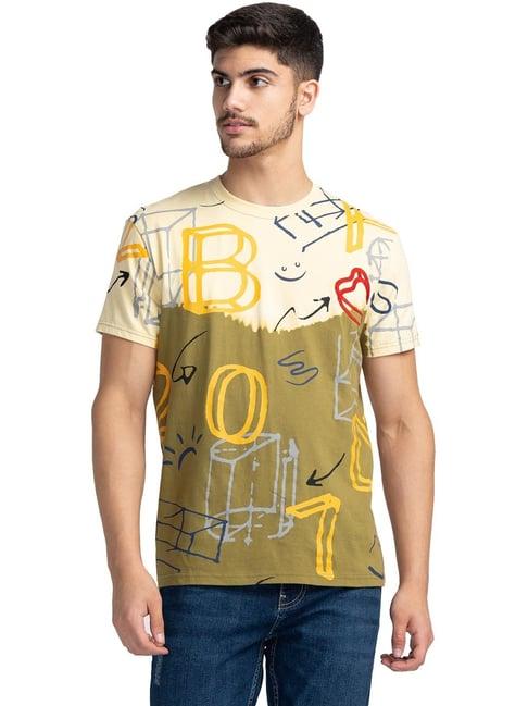 being human multi regular fit printed t-shirt