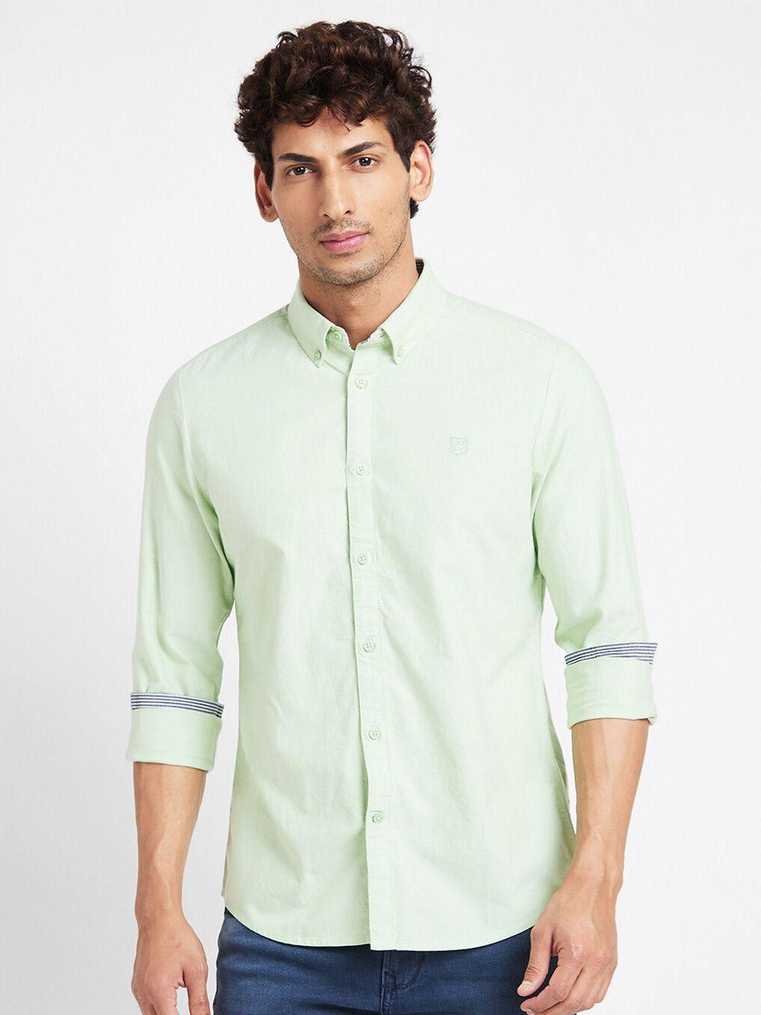 being human slim fit opaque casual shirt